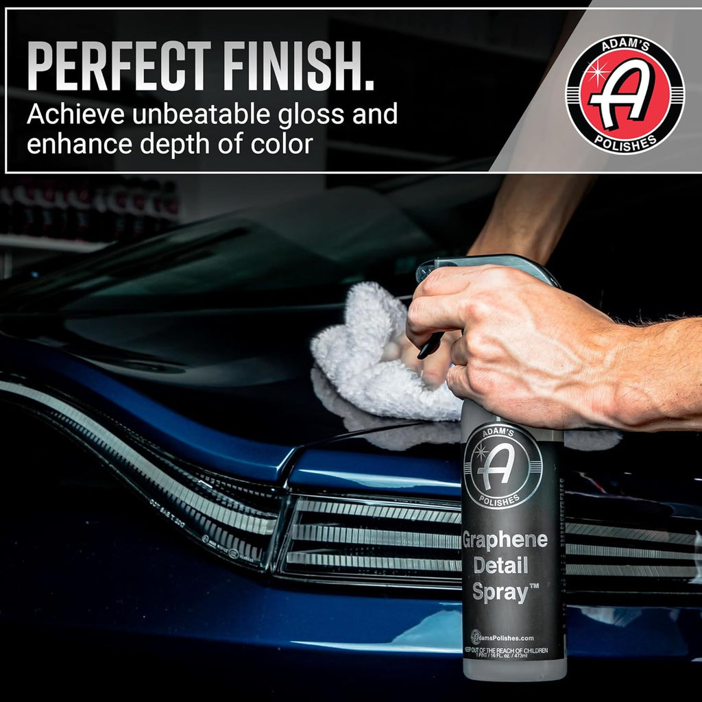 Graphene Detail Spray (16 Fl Oz) - Extend Protection of Waxes, Sealants, & Coatings | Waterless Detailer for Car Detailing | Clay Bar, Drying Aid, Add Ceramic Graphene Protection