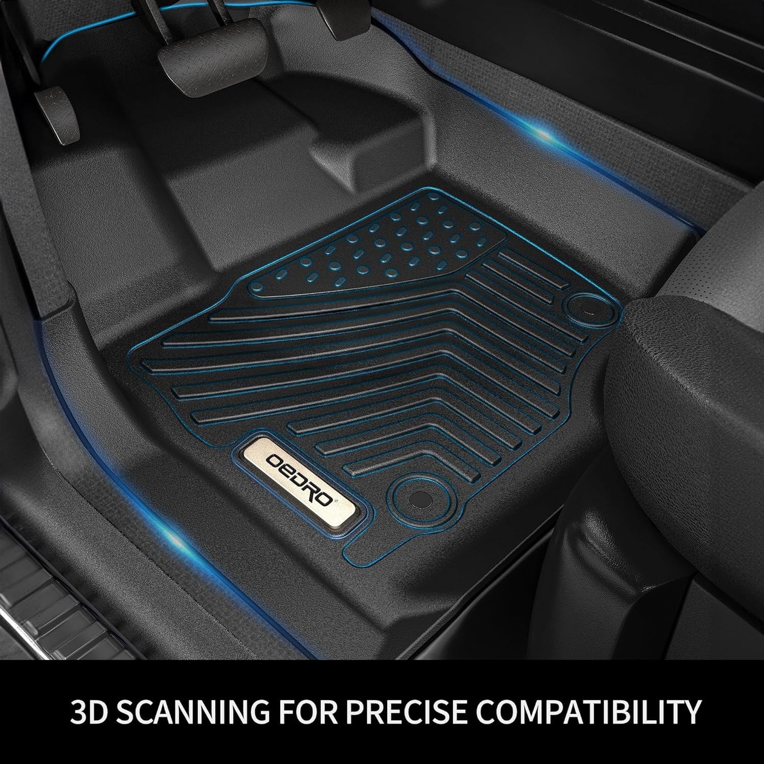 Floor Mats Fit for Honda Civic 2022-2026 / Acura Integra 2023-2025,All Weather Custom Fit Heavy Duty Floor Liners 1St & 2Nd Row Set (Not for Coupe Models)