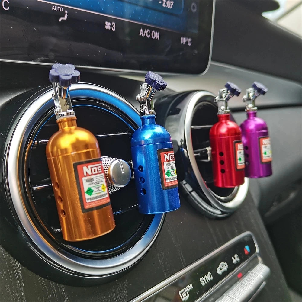 Revitalize Your Ride: NOS Nitrogen Bottle Car Air Freshener - Aromatherapy for Your Auto!